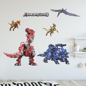 Armorsaurs Wall Sticker – Dino Decal Set Wall Art