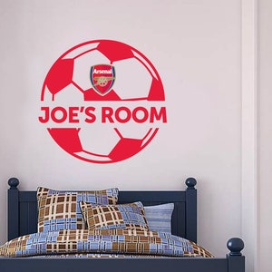 Arsenal Football Club - Personalised Name & Ball Wall Mural