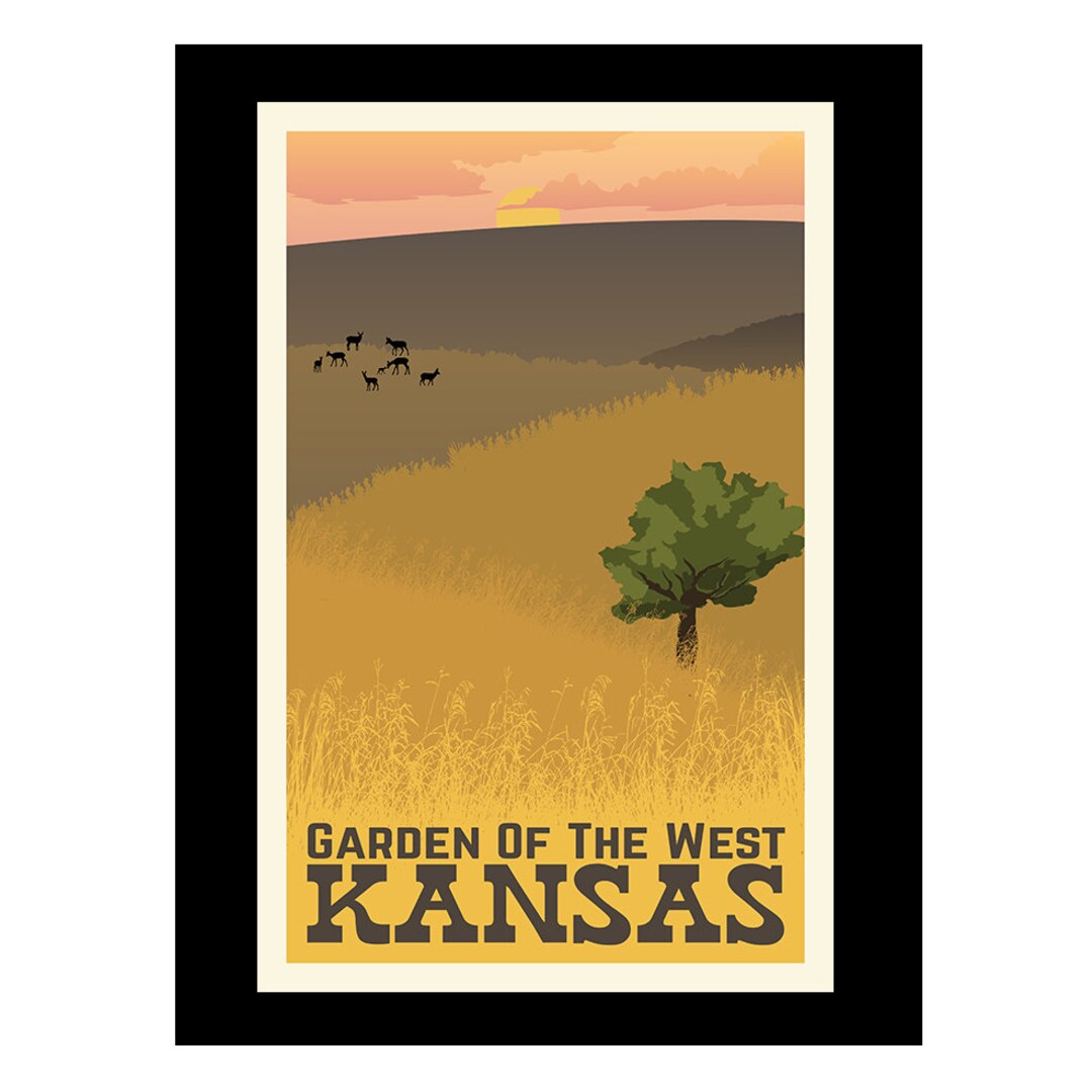 Kansas Poster Etsy