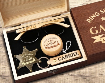 Jr Groomsmen Proposal Gift Set, Ring Bearer Proposal, Kids Gifts, Page Boy Sunglasses, Ring Bearer Ring Security Gift, Page Boy Gift