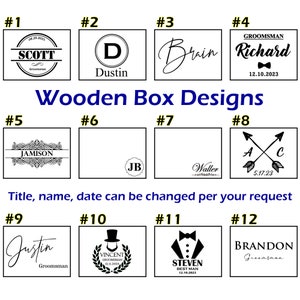 Groomsmen Watch, Personalized Walnut Wooden Watch, Groomsmen Proposal Gifts, Optional Watch Box, Custom Groomsman Gift, Best Man Gift image 8