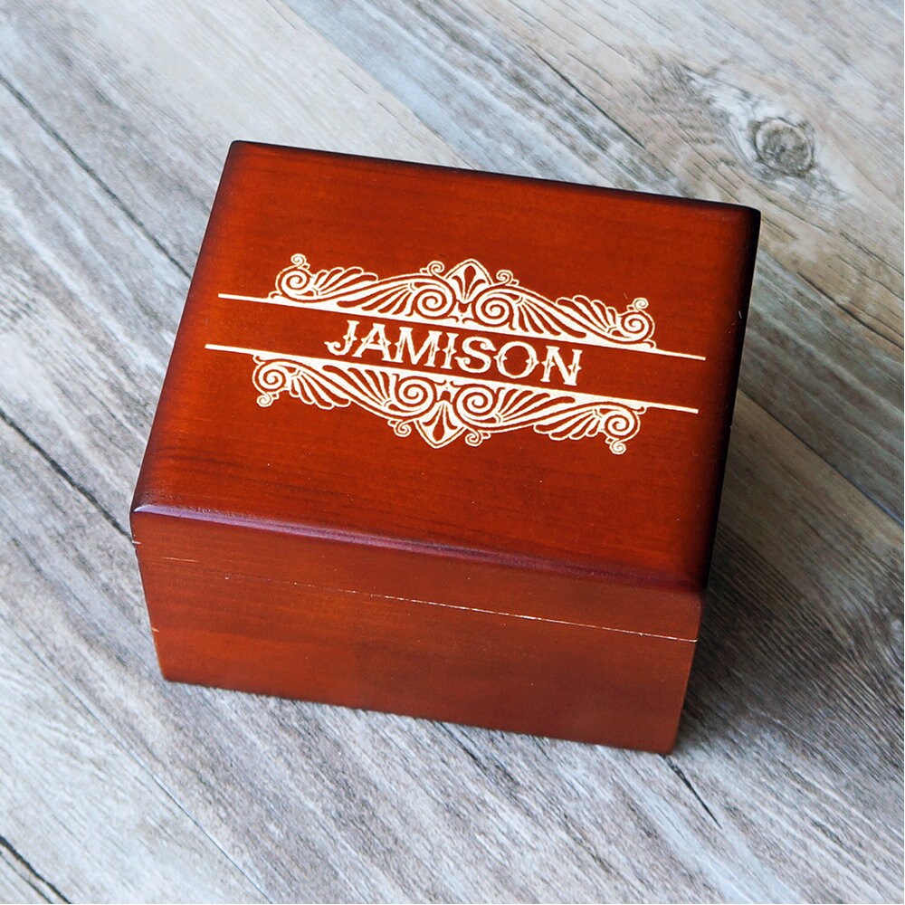 Personalized Wooden Watch Box Engraved Wood Watch Case Etsy