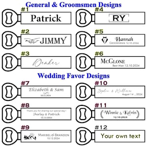 5 10 50 Apribottiglie in legno personalizzati in massa, bomboniere per ospiti, regali personalizzati per testimoni dello sposo, bomboniere, articoli promozionali aziendali immagine 10