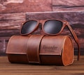 Personalized Wooden Sunglasses with Leather Box, Engraved Unisex Sunglasses, Mens Gift, Groomsmen Gift, Groomsmen Sunglasses, Groom Gift