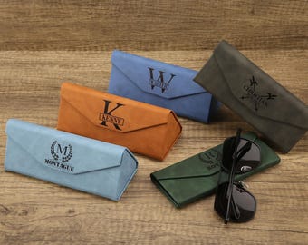 Benutzerdefinierte faltbare Brillenetui für Männer & Frauen, personalisierte Sonnenbrillenbox, Geschenk für Männer, Trauzeugen Geschenk, Papa Geschenk, Mama Geschenk, Werbegeschenke
