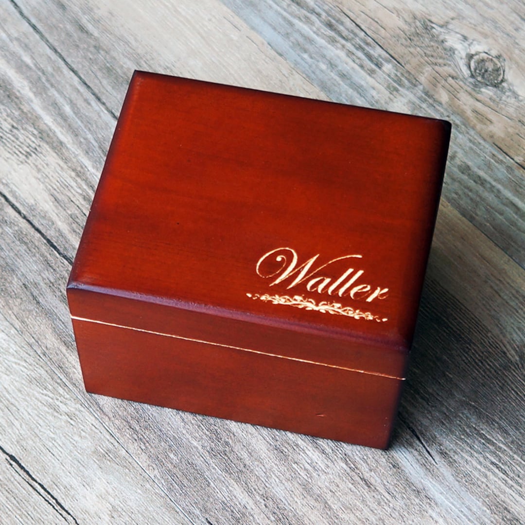 Personalized Wooden Watch Box Engraved Wood Watch Case Etsy
