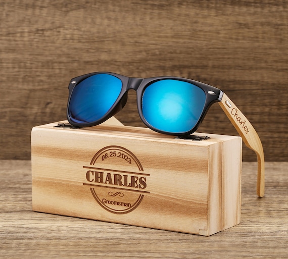 Personalized Wooden Sunglasses Engraved Unisex Sunglasses Etsy New