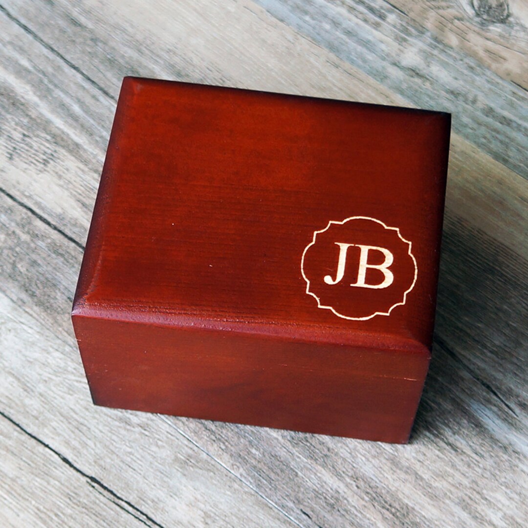 Personalized Wooden Watch Box , Engraved Wood Watch Case, Custom
