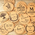 Bulk Personalized Cork Coasters, Wedding Favors for Guests, Party Coasters, Bridal Shower Gift, Wedding Gift, Business Promotional Items product logo