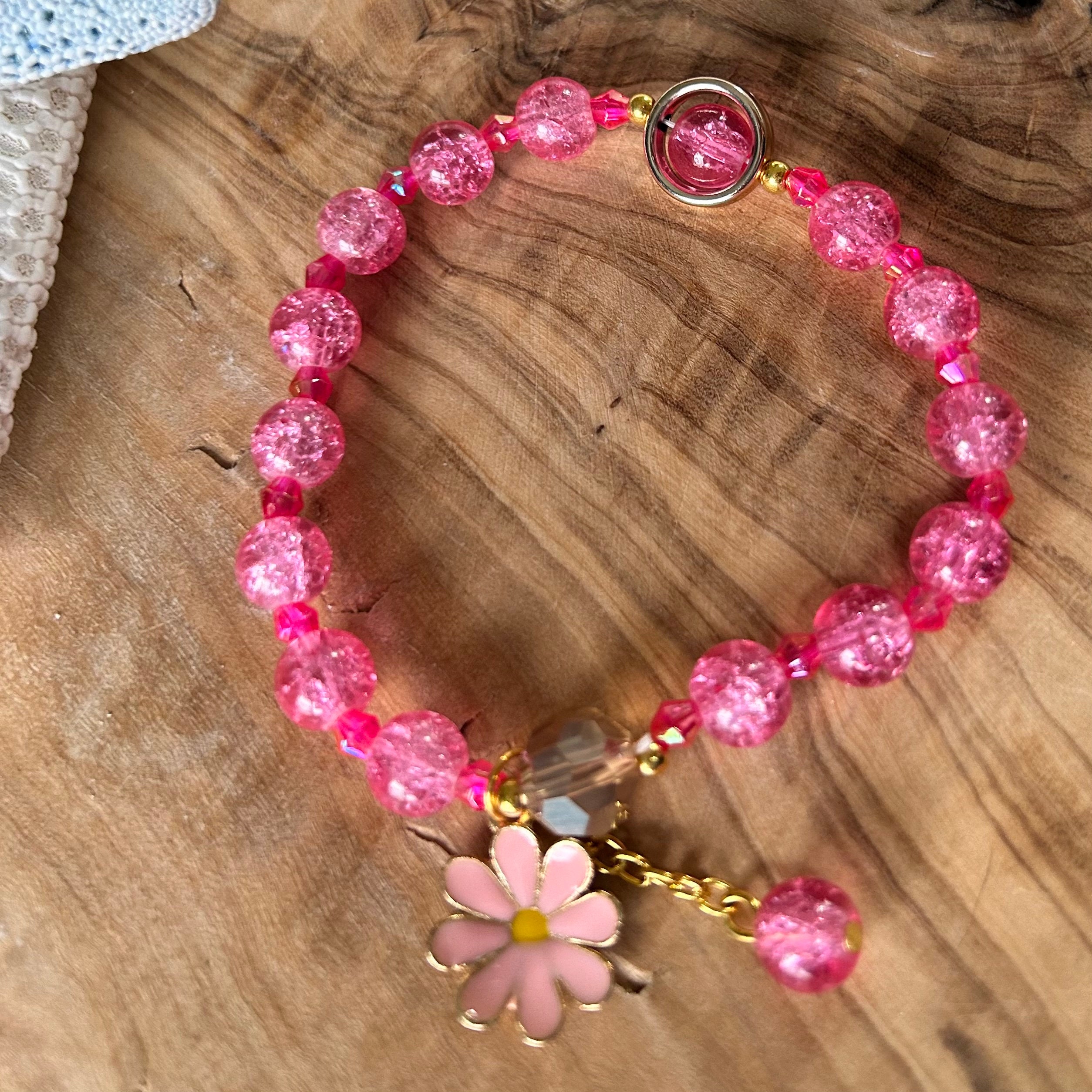 人気【VINTAGEHOLLYWOOND】Daisy Gemstone Bracelet Handmade Beaded Bracelets, Beaded Bracelets, Women's
