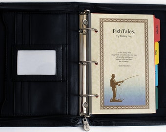 FishTales Fly Fishing Log Book - A Fly Fishing Journal - Your Favorite Fly Fishing Diary - "Catch a Memory You'll Love to Share"