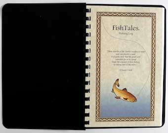 Fishing Log Book - "Capture a Memory to Treasure & Share" - A Comb Bound Fishing Journal by FishTales Fishing Logs -