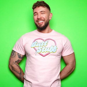 Butt Stuff - light pink tshirt