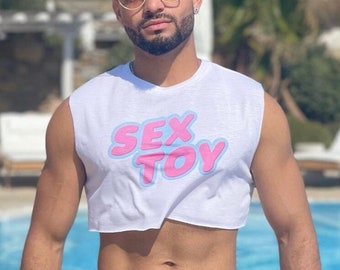 male crop top hoodie