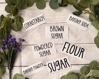 Kitchen Pantry Labels | Minimalist Baking Decals