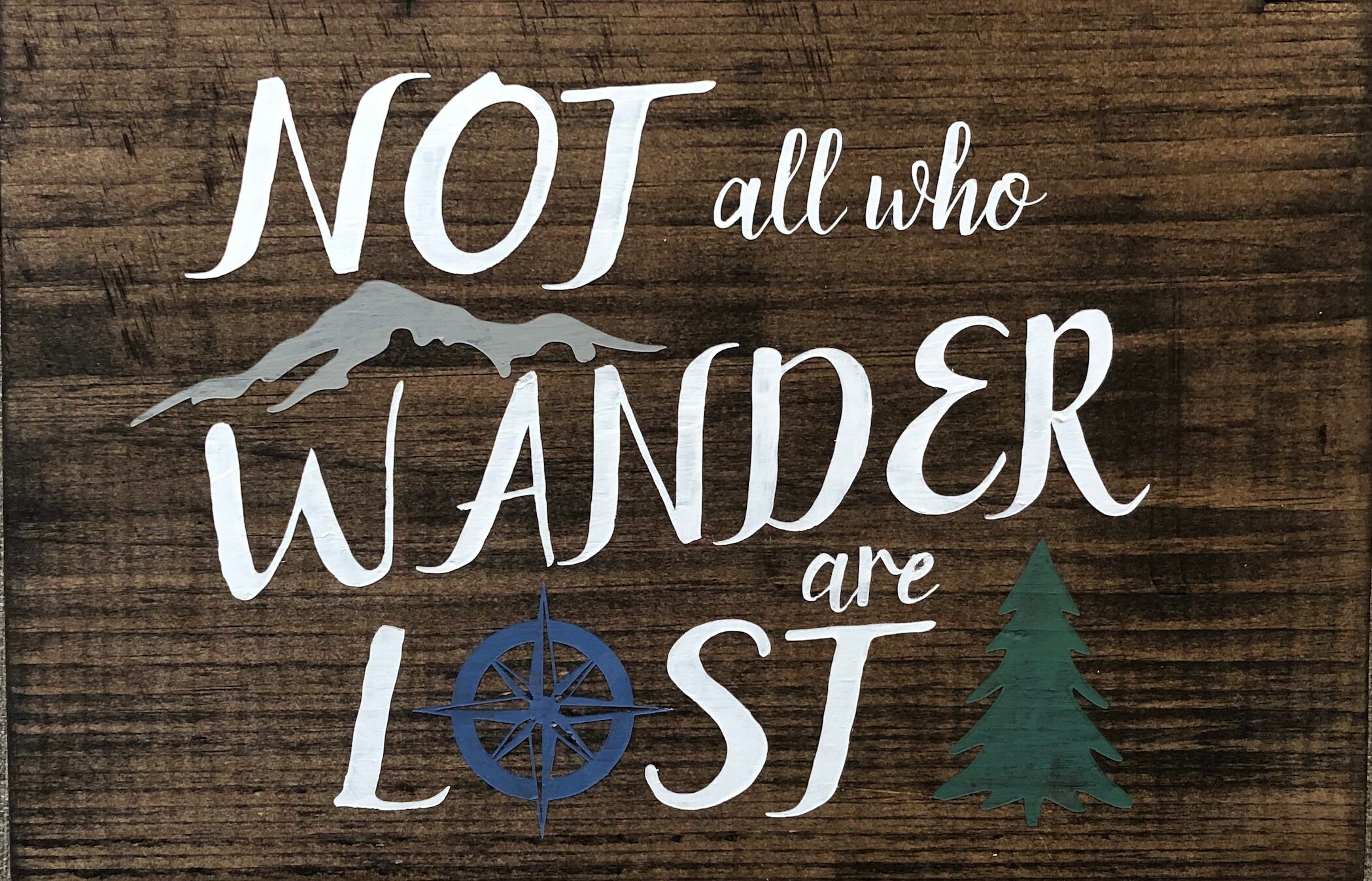 Not All Who Wander Are Lost Sign Hiking Signs Wood Signs - Etsy