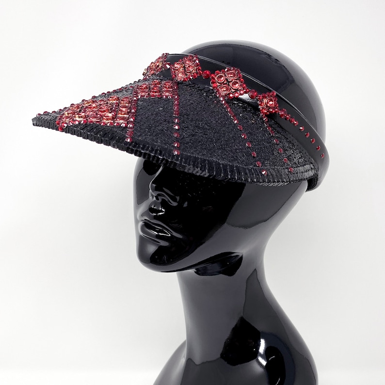 Red Rebel Visor, Festival Visor, Festival Hat, Party Hat, Festival