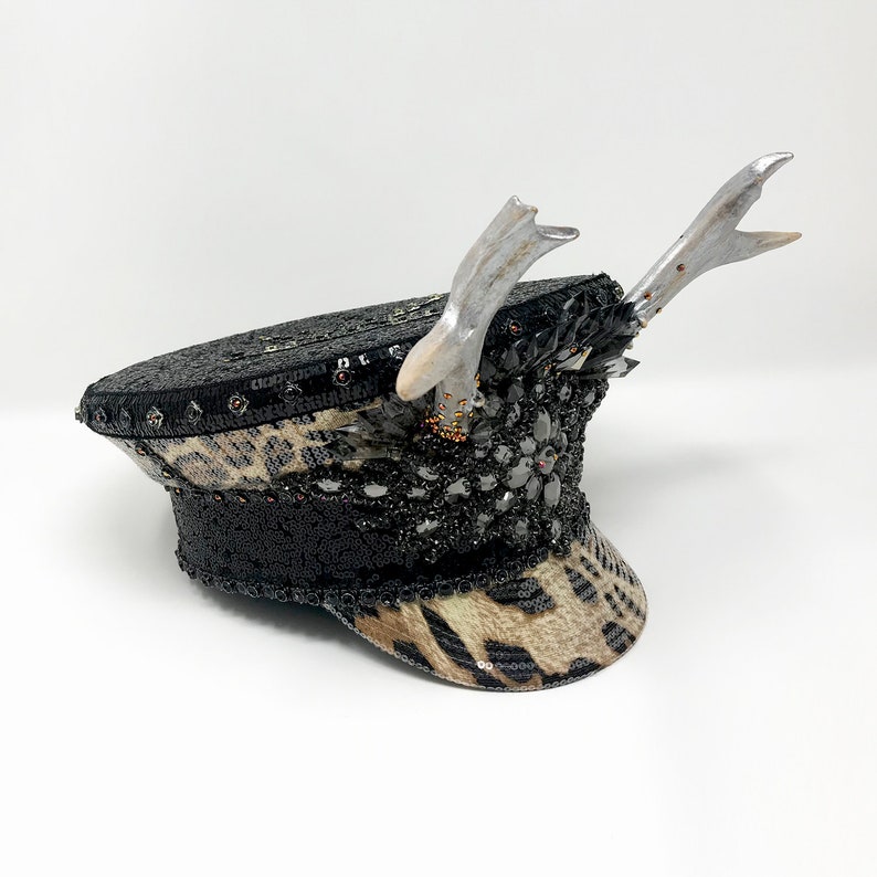 Warrior Captain Hat Festival hat Stag Military hat Etsy