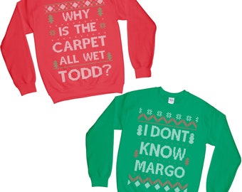 christmas vacation sweaters todd and margo