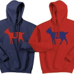 Tom Brady The GOAT T shirt Hoodie G.O.A.T shirt Hoodie