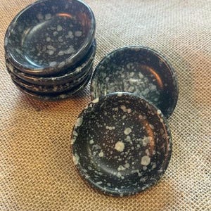 Ceramic Ramekin Set - 6 Pc - Pottery Sauce Cup - ceramic - Condiment Dipping