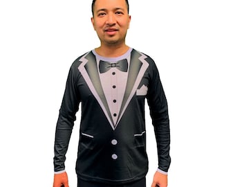 Tuxedo Long sleeve Men's Shirt