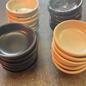 Ceramic Ramekin Set - 6 Pc - Pottery Sauce Cup - ceramic - Condiment Dipping