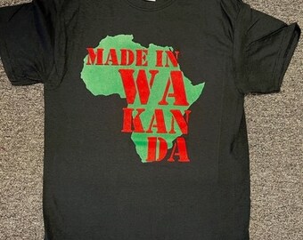 MADE IN WAKANDA Forever Men Women Youth Black T shirt