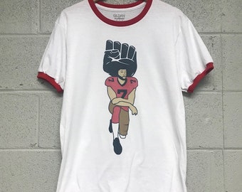 Colin Kaepernick Shirt Men s Ringer Tee Shirt Etsy
