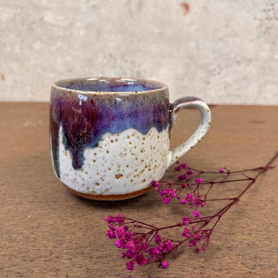 Japanese-Style Handmade Black Stoneware Espresso and Tea Cup