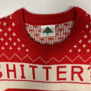 Christmas Vacation Shitter's Full Ugly Christmas Sweater Red image 4