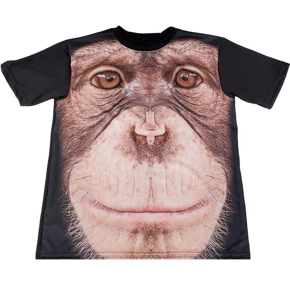 Monkey Face T Shirt Etsy