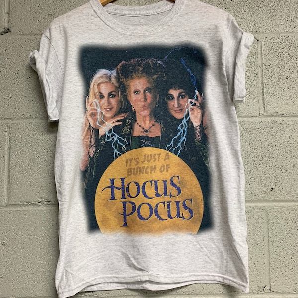 Vintage Hocus Pocus Shirt: Unisex Heather Ash Gray Tee