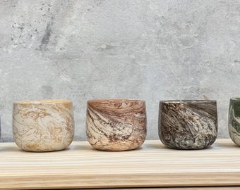 Handmade Ceramic Japanese Style Espresso Cup, Minimalistic Small Cup Glazed" Mud clay design "