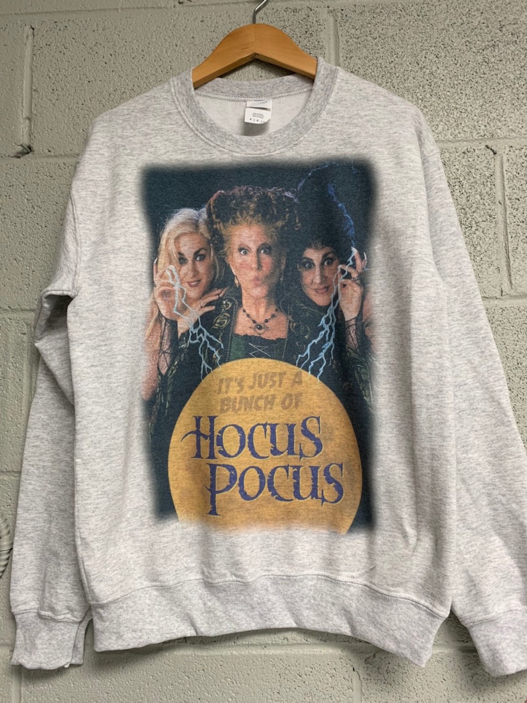 Hocus Pocus Sweatshirt: Unisex Heather Ash Gray Halloween