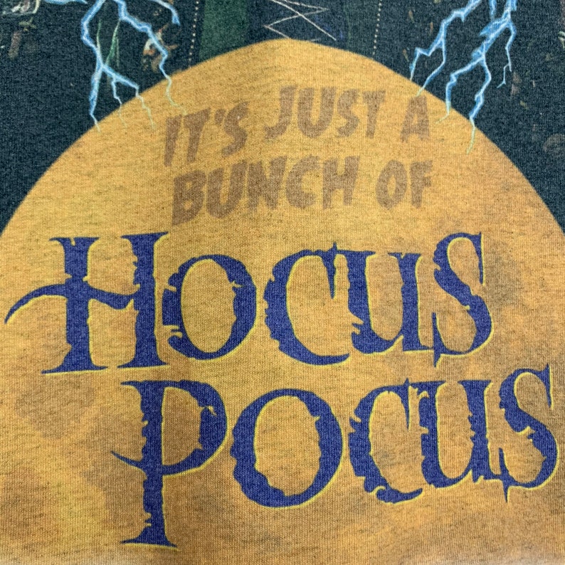 Vintage Just a Bunch of Hocus Pocus Shirt Halloween shirt hocus pocus t shirt Unisex Heather ash gray image 4