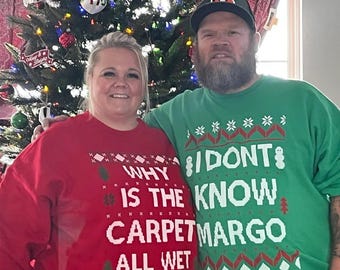 Matching Christmas Sweatshirt Set: Funny Holiday Party Sweaters