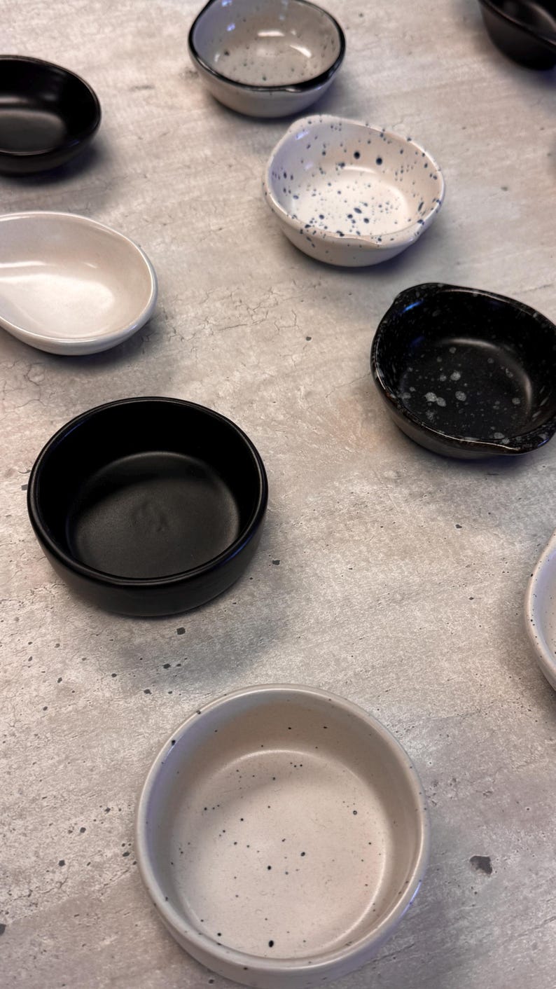 Ceramic Ramekin - Pottery Sauce Cup - ceramic - Condiment Dipping bild 2