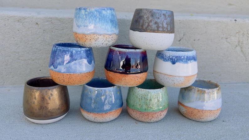 Handmade ceramic espresso cup