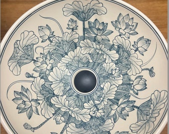 Ceramic sink/ bathroom sink/ vanity/ hand painted/ handmade USA stock !!!