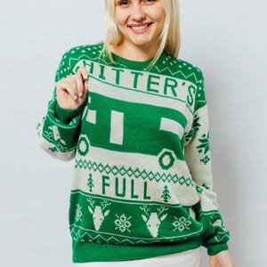 Christmas Vacation Shitter&#39;s Full Ugly Christmas Sweater** Green**