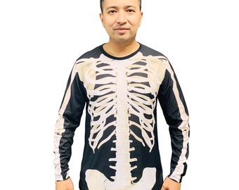 Skeleton halloween costume Long sleeve Men's Shirt
