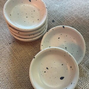 Ceramic Ramekin Set - 6 Pc - Pottery Sauce Cup - ceramic - Condiment Dipping