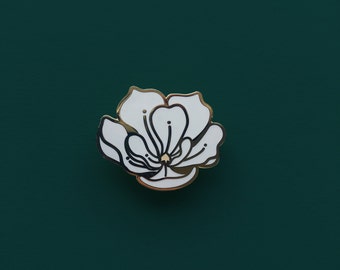 Magnolia Enamel Pin // Plant Pin // Botanical Pin