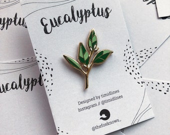 Eucalyptus Enamel Pin // Plant Pin // Botanical Pin