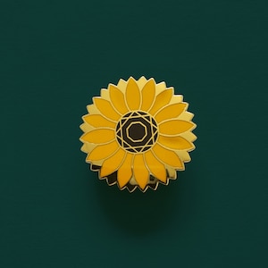 Sonnenblumen Emaille Pin / Anstecknadel / Anstecknadel / Anstecknadel / Anstecknadel