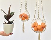 Macrame Plant Hanger, Hygge Home Decor, Macrame Plant Holder, Modern Macrame, Boho, Knotted Plant Hanger, Scandinavian Home, Hanging Plant