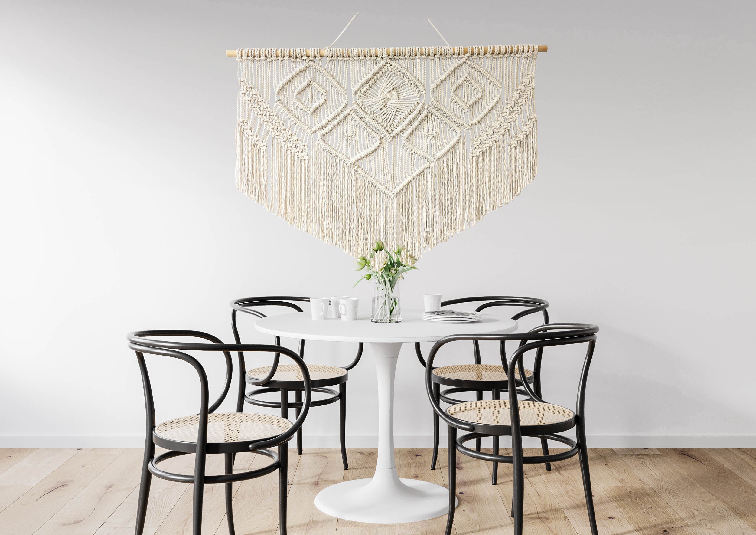 Dining Room Wall Decor Macrame Hanging Woven Tapestry Over Etsy