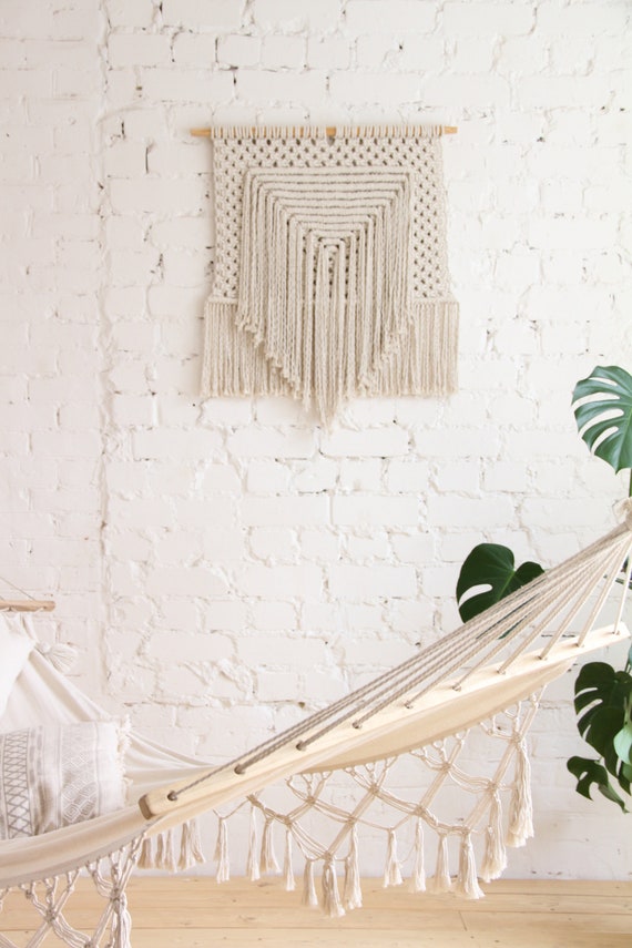 Macrame wall hanging tapestry bedroom wall decor rustic or Etsy
