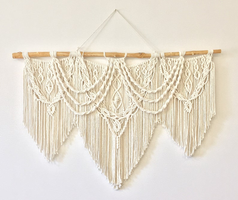 Extra large macrame wall hanging over the bed decor tapestry Etsy